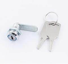 Mailbox Drawer Padlock and Hasp 15mm Head Diameter Cylindrical Design Cam Lock Key with