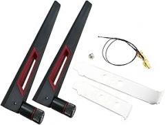 2x10Dbi Dual Band M.2 20cm 30cm C0innect Cable to VViFi Angten for BE200 AX210 9260 NGFF Card New 2026 High for Reliable Electronic Component, Precision, Stable Performance