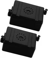 2pcs Rc Crawler Receiver Box Plastic Case for Scale Crawler Cars Electronics Easy Installation for Models