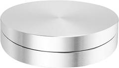 Rotating Cake Turntable Stand Aluminium Alloy Sturdy Bearing Base for Cake Decorating, Electronic Repair, and Food Serving