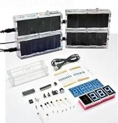 DIY Electronic Clock Kit, LED Microcontroller Kit, Digital Clock, Time Light Control, Temperature Thermometer, DIY Electronic Kit