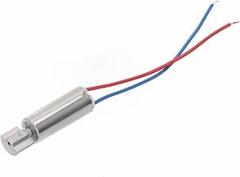 Hollow Cup Vibration Motor DC 0.5V-5V 80mA 21x6mm 15000rpm Mini Motor for Electronic Devices, Silver(15000 RPM)