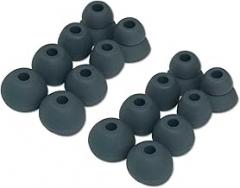 Silicone Tips Replacement Earbuds Tips for Powerbeats Pro, Beats X, Beats Flex, Urbeats, BeatsTour Wireless Earphone Ear Tips Covers, S/M/L, 8 Pairs, Dark Gray