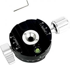 360 Degree Rotate Panoramic Shoots Camera Clamp Quick Release Clamp Camera Mount Clip Tripod Plate Adapter Replacement