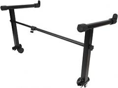Qiilu Tier Keyboard Stand Extension Adapter for Electronic Piano Rack - Adjustable Width 42-75cm, Compatible with Most Keyboards
