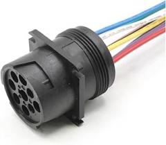 9 Pin Deutsch Auto Waterproof Electronic Connector Wiring Harness Diagnosctic Tool Circular Plug HD16-9-1939P/J1939/HD16-9-1939S (Color : 9P Male, Size : 1 Pc with 15cm 18AWG)