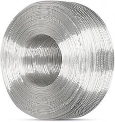 Transparent Connect Wire for Neon Signs Transparent Neon Tube Wire Copper for LED Strip Lights, Speaker Cable, Car Sound System, Advertisement Glow Sign (328 ft) (0.3)