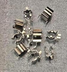 50 Pieces 1/4 Inch Diameter PCB Mount Fuse Clips Brass Component 15A Maximum Amperage Electronic Accessories Nickel Plated Finish for Printed Circuit Boards