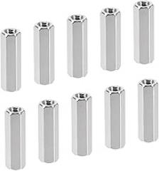 YOKIVE 10 Pcs M4 Spacers, Brass Hex PCB Standoffs Nuts, Keep Height Consistent, Great for Motherboard, Circuit Board, Electronics (Silver Tone, 20mm)