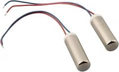 2-Pack Coreless DC Vibration Motor, 3V .–3.7V Miniature Brushless Vibrator Motor, 7x25mm High-Speed 18000 RPM, Low-Noise for DIY Electronics Projects