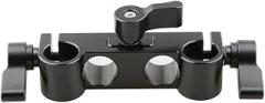 CAMVATE 15mm Rod Clamp with 4-Holes (Black Knob)