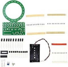 Diy Electronic Kit Gradient ring LED Water Light CD4017 NE555 Welding Training (Red)