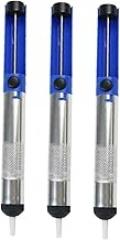 Cabilock 3Pcs Solder Sucker Manual Suction Pump Set for Tin Removal Non-Slip Design for Easy Use in Electronics Repair and Desoldering