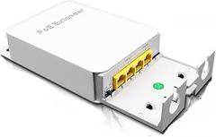 4-Port Waterproof POE Repeater 100/1000Mbps Outdoor Network POE Extender IP55 VLAN 44-57V 30W, POE013G-FS