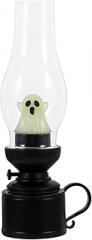 LUOZZY Vintage Electronic Kerosene Lamp Halloween Ghost Lamp Vintage Lamp Halloween Party Haunted House Decoration