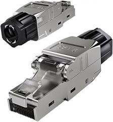 RJ45 Ethernet Connector Plated Shielded Ethernet Connector(3 pcs,CAT8)