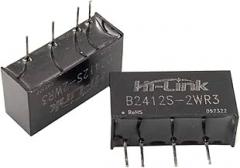 10pcs/lot B2412S-2WR3 Small Size 2W 24V to 12V 166mA DC DC Power Supply Intelligent Module Smart Electronics