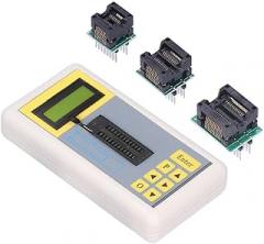 Integrated Circuit Tester with Automated Component Identifier, Multifunction Electronics Tester for 74 Series Chip, Transistor and Logic Analyzer Tool, 1300+ Built-in Types, Auto(with Socket)