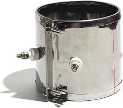 1pc Coil Heaters Stainless Steel Electronic Band Element 700-950W 100x80-110mm Heater for Industry Accessories(Grey,110V,800W 100x90mm(IDxH))