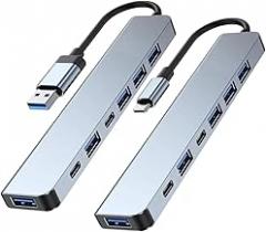 7-1 USpB 3.0 HUB USpB C HUB Type-C to USpB SD TF Adaptier 5Gbps Fast Speed Tramsmission USpB C Docking Station for PC Laptop New 2026 High for Reliable Electronic Component