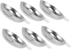 6Pcs Stainless Steel Scale Trays for Jewelry Weighing Precision Electronic Scale Dishes for Carat Measurement Durable Mini Weigh Boats for Laboratory Gemstone Evaluation