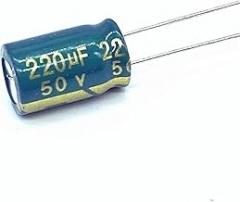 20pcs high Frequency Low impedance 50V 220UF Aluminum electrolytic Capacitor Size 10 * 13 220UF