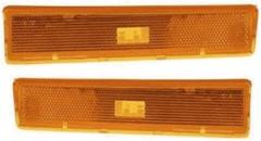 Turn Signal Light 2pcs Front Left Driver and Right Passenger Side Corner Parking Lamp Set Pair Cornerlight for F350 80-86