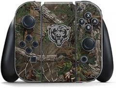 Skinit Decal Gaming Skin Compatible with Nintendo Switch Joy Con Controller - Officially Licensed NFL Chicago Bears Realtree Xtra Green Camo Design