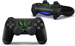 Vinyl Skin Sticker Protector for Sony PlayStation PS4 Controller Joystick Weeds Leaf