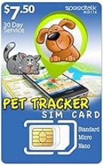 SpeedTalk Mobile $7.50 Pet GPS Tracker SIM Card | 3 in 1 Simcard Standard, Micro, Nano - GSM 4G 5G LTE for Dog Cat Tracking and Activity Devices - Canada and Mexico Roaming