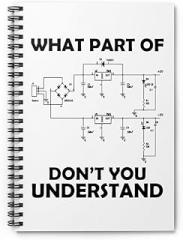 Spiral Notebook Hilarious Electronics Motor Engines Technologist Mechinist Humorous Electrometallurgist Mechanic Tech Fan One Size