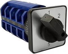 YMW26-63/4 Changeover Rotary Cam Switch 690V 63A 4 Levels 5 Position Silver con-ta-ct Manual Control Electronic Starter