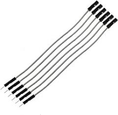 20Pcs 1P 2.54mm Jumper wire line 10/20/30cm Female Male 24AWG Wire test line electronic line (M-F-20CM-gray)