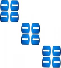 12pcs Car Lock Trim Cover Door Lock Case for Stainless Steel Pin Knob Cover Random Color