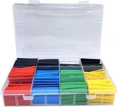 #icpart 530pcs Heat Shrink Tubing Insulation Shrinkable Tubes Assortment Electronic Polyolefin Wire Cable Sleeve Kit Heat Shrink Tubes #icpart291845