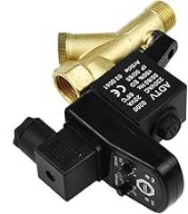 Electronic Timed Drain Valve for Air Compressor, 1/2 Inch AC220V Automatic Tank Drain Valve with IP65 Rating, Solenoid Valve for Compressed