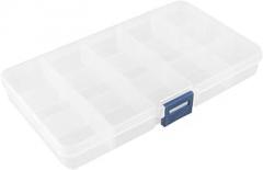 Clear White Tool Organizers Plastic 15 Slots Electronic Components Storage Case Tool Boxes Box Organizer