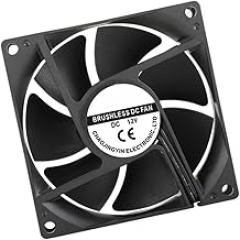 8025 Brushless Fan ABS Housing Double Ball Bearings High Speed Cooling for Electronics Equipment