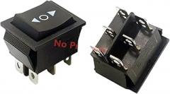 1Pcs 6 Pin 3 Position Boat (on) Off Momentary Rocker Switch Dpdt 16A 250V Ac 20A 125VAC New 2025 for Arrival High Reliable Electronic Component, Precision, Stable Performance