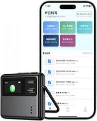 Sound Controlled Voice Recorder with Ai Language Translator Dictaphone Bluetuth Meeting Recording with Magnitic & Bracket