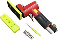 Mini Straight Line Air Sander with 2 Sanding Pads Random Orbital Pneumatic Sander Air-Operated Handheld Polisher Waxer for Auto Body Work Furniture Wood Metal Surface
