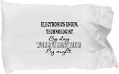 Amorfos Electronics Engin. Technologist Gifts - Awesome Pillowcase for Electronics Engineer Techno Worker Professionals, Funny and Creative Electronics Engin. Pillow Case