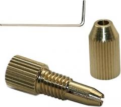 2.3mm Brass Electric Motor Shaft Clamp Fixture Chuck 0.8mm-1.5mm Micro Drill Bit Twist Electronic Drill Chuck Power Rotary Tool
