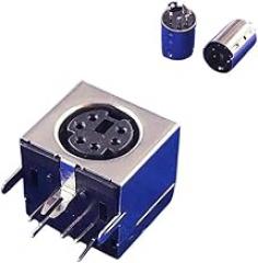 10 Pcs Circular Receptacle C0innector Mini Din 3 4 5 6 7 8 9 10 Pin Female Din Sockets MD-SM Shield Right Angle Through Holes PCB Replacement for OEM New 2026 High for Reliable Electronic Component