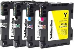 Thermal Sublimation Ink Cartridge SG500 A3 SG100 Ink Cartridge with Chip Compatible with - SG500 SG1000 with Sublimation Ink