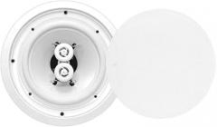 Pyle 6.5 Inch 300W Dual Channel 8 Ohm Home Audio In Ceiling Marine Grade Waterproof Speaker with 60Hz to 22kHz Frequency Response, Single, 1 Pack