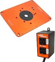 O'SKOOL Automatic Vacuum Switch with Precision Aluminum Router Table Insert Plate