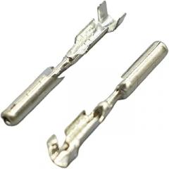 100Pcs 0.8mm Terminal Pins Round Automotive Electrical Crimp Splice Wire Terminal For Auto Electronic Cables Connect DJ224-0.8A(Package 50pcs)