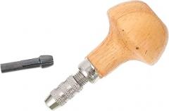 9sets Wooden Handle Pin Vise and Chuck Tool Jewelry Repair and Watchmaking for Woodworking Diy Model Making and Electronic Assembly