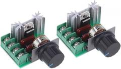 2pc Voltage Regulator Electronic Control Thermostat for Power Regulator